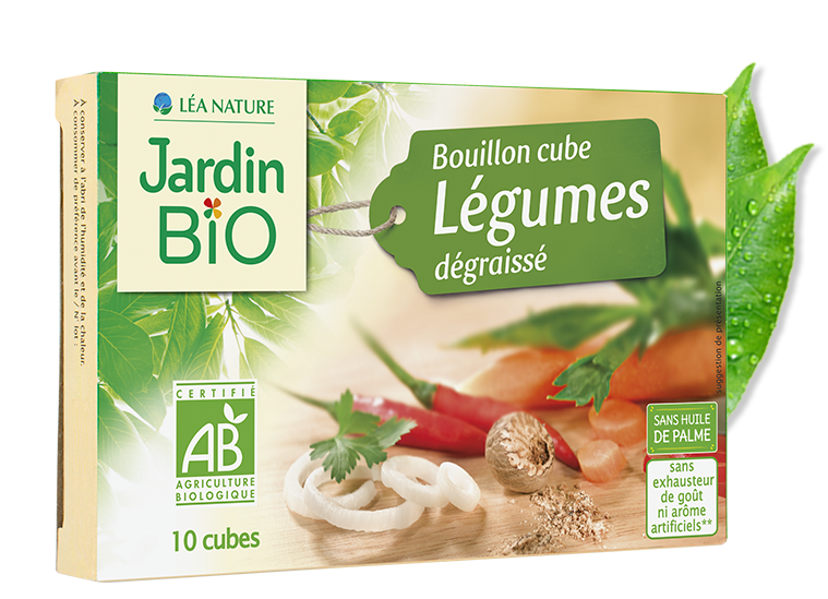 Jardin Bio Bouillon Cube Légumes Dégraissé 90g Green Village Maroc