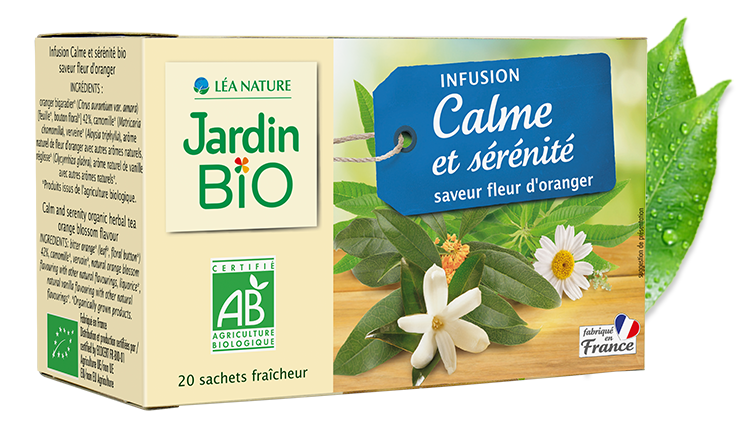 Jardin Bio Infusion Calme et Sérénité Saveur Fleur d'Oranger 30g ...