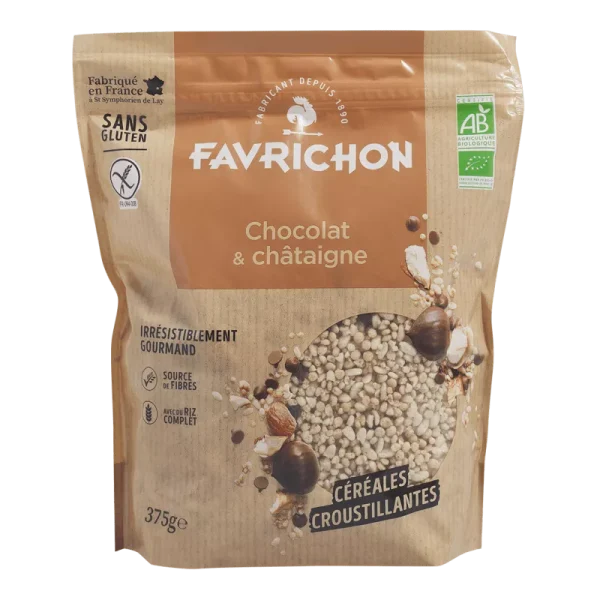 Favrichon Muesli Croustillant Chocolat & Châtaigne 375G