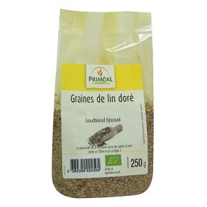 PRIMEAL GRAINES DE LIN DORE 250G