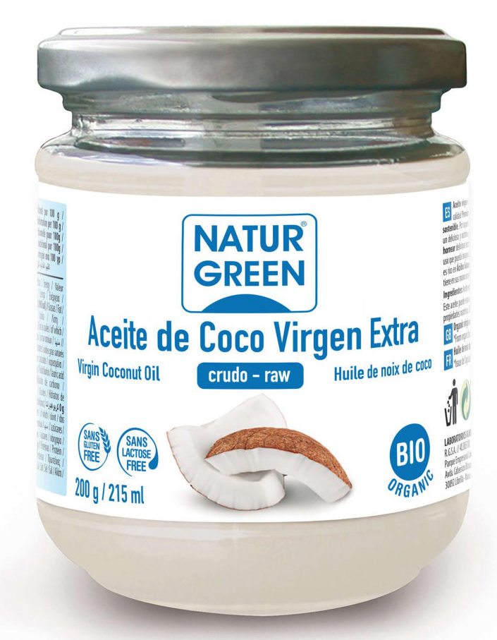 NaturGreen Huile de Coco Désodorisée Bio 200 g