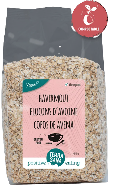 Terrasana Flocons d'Avoine sans Gluten 450G – Green Village Maroc