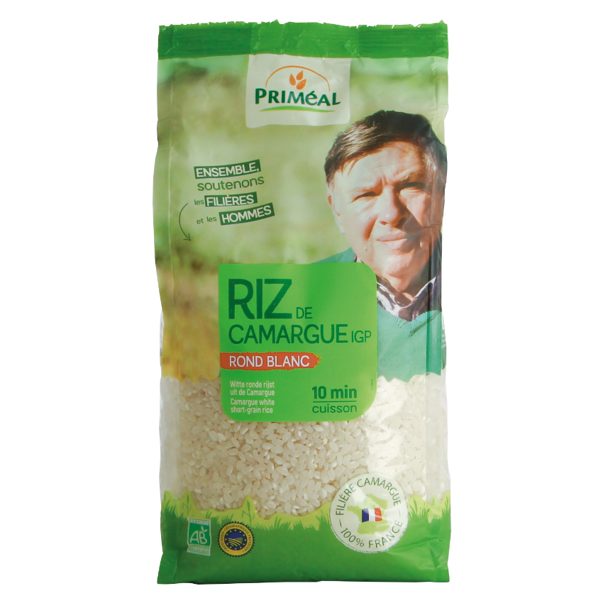 Primeal Riz Rond Blanc de Camargue 500G – Green Village Maroc