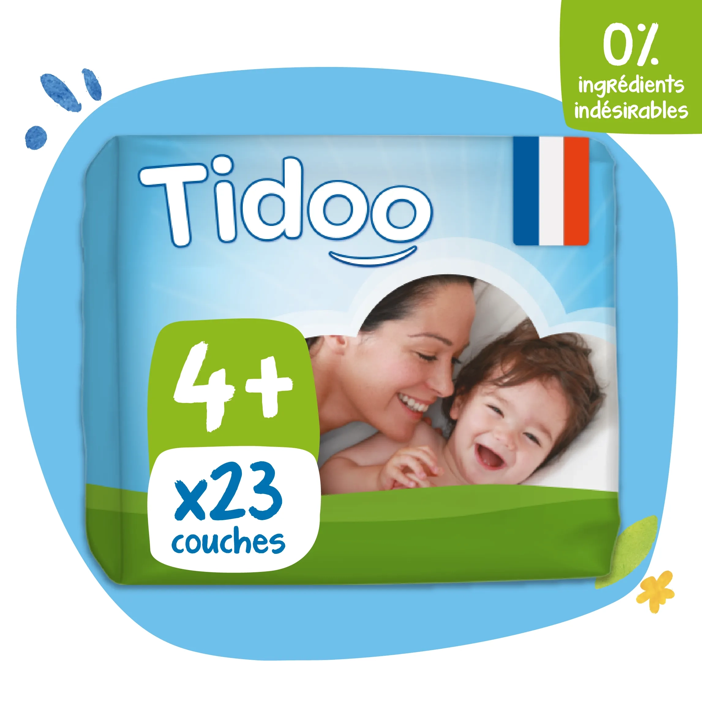 Tidoo Couche Taille 4+/ 9-20Kg 23 Unités – Green Village Maroc