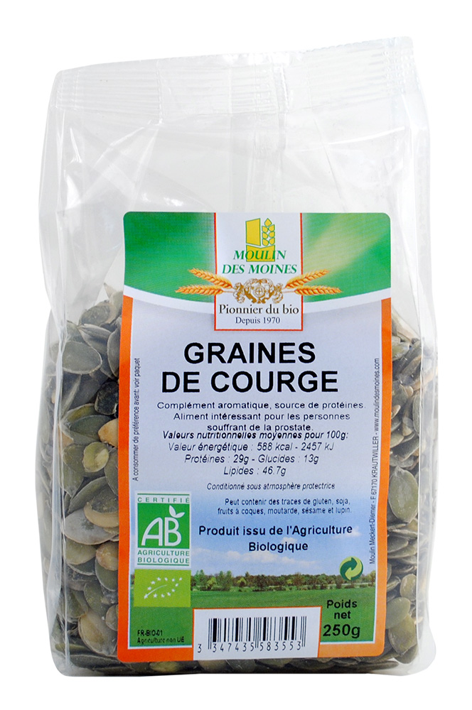 Moulin des Moines Graines de Courge 250G – Green Village Maroc