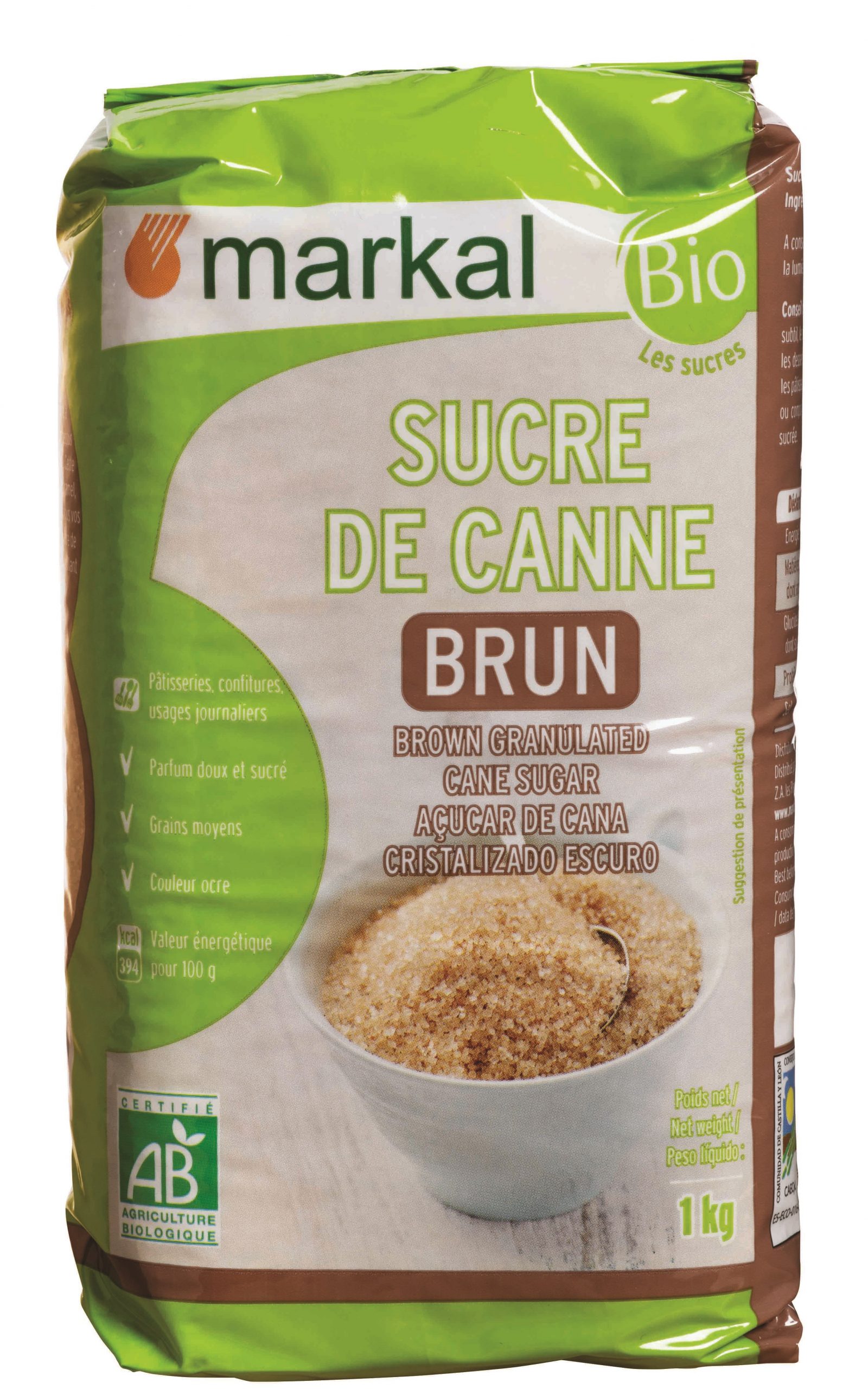 Markal Sucre de Canne Brun 1Kg – Green Village Maroc