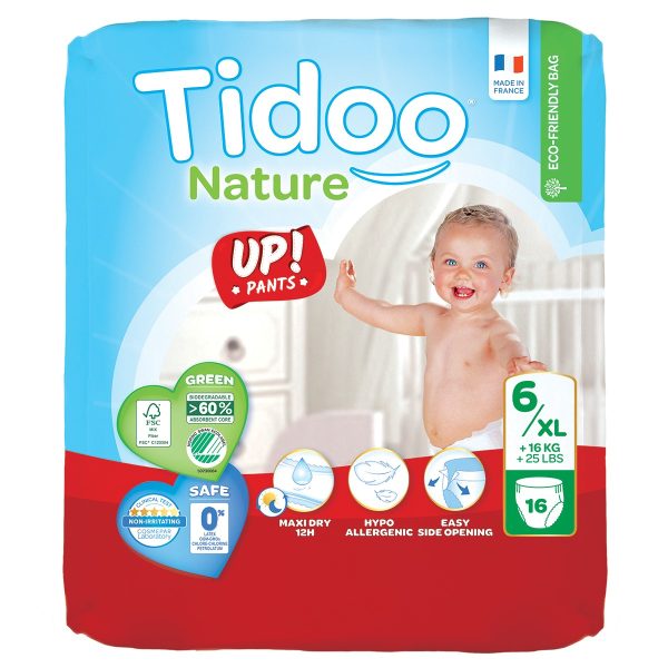 Tidoo Culotte d’Apprentissage Écologique Taille 6 / 16-30Kg