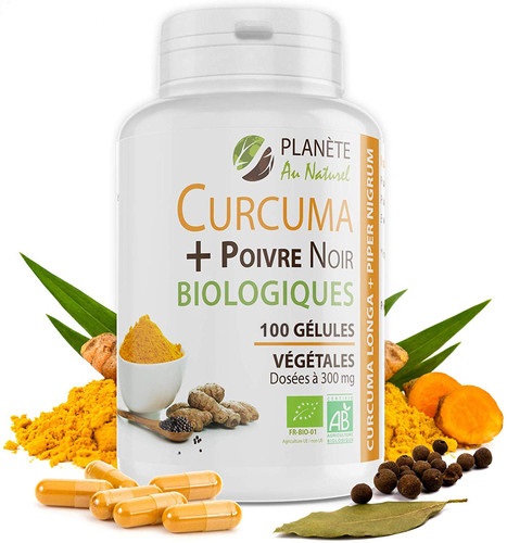 Curcumine de curcuma avec de la piment noir Maroc