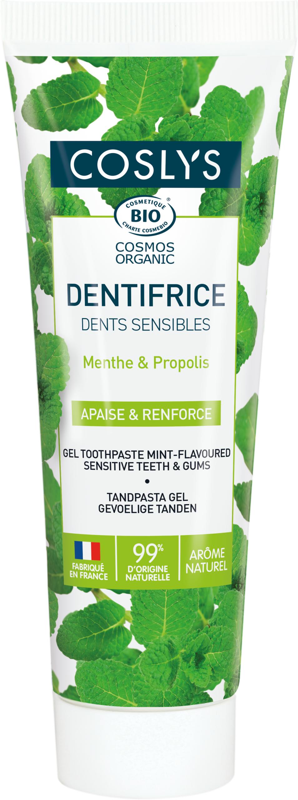 Coslys Dentifrice Sensible Menthe Propolis 75G