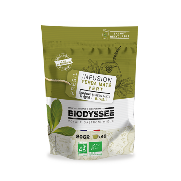 Biodyssée Yerba Maté Brésil 80G – Green Village Maroc