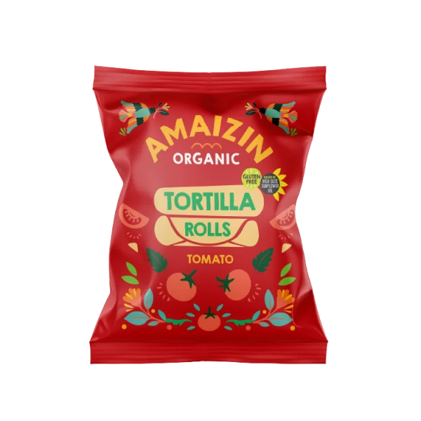 Amaizin Tomato Corn Rolls 100G