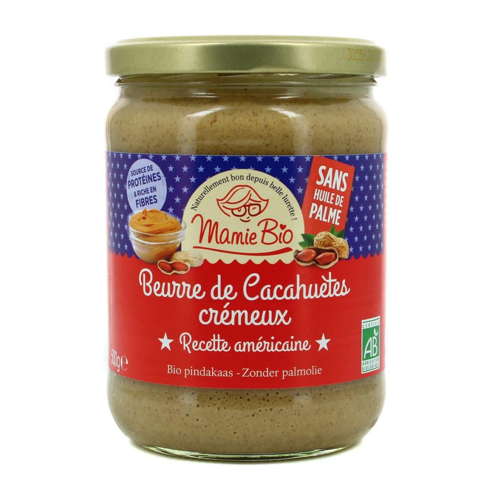 Mamie Bio Beurre de Cacahuètes Crémeux 350G – Green Village Maroc