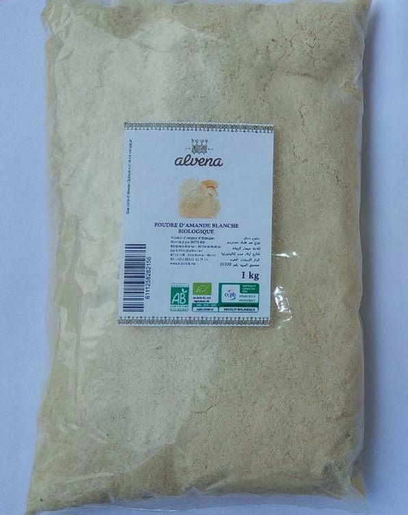 Alvena Poudre d'Amande Blanche 1Kg – Green Village Maroc