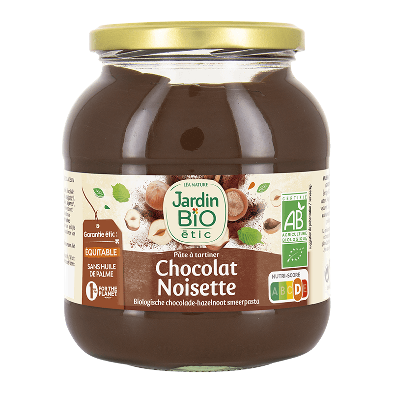 Jardin Bio Pâte à Tartiner Chocolat et Noisette 750G – Green