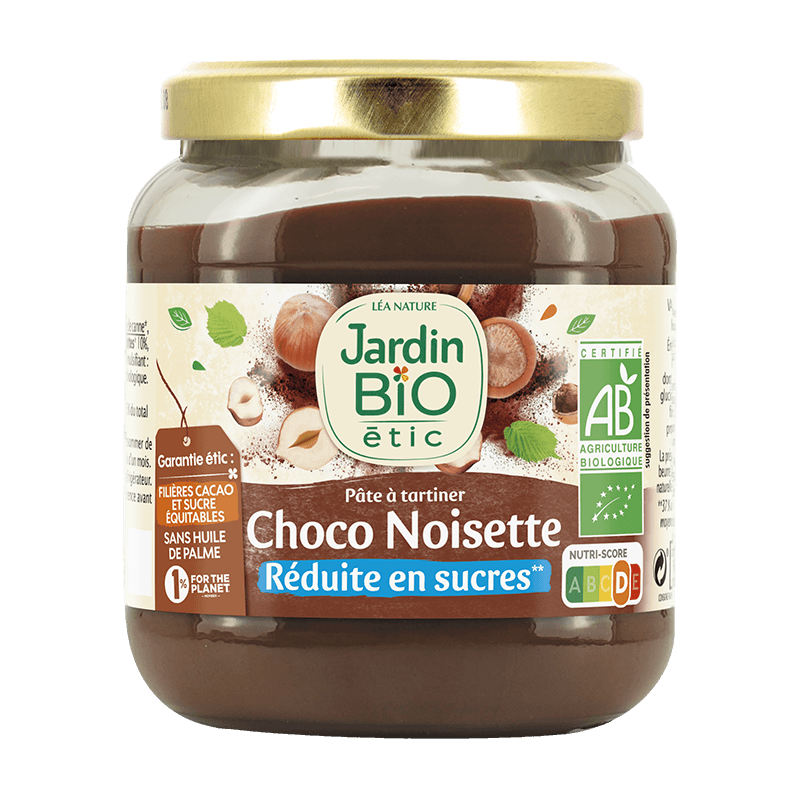 Jardin Bio Pâte À Tartiner Chocolat Et Noisette- Réduite En Sucres