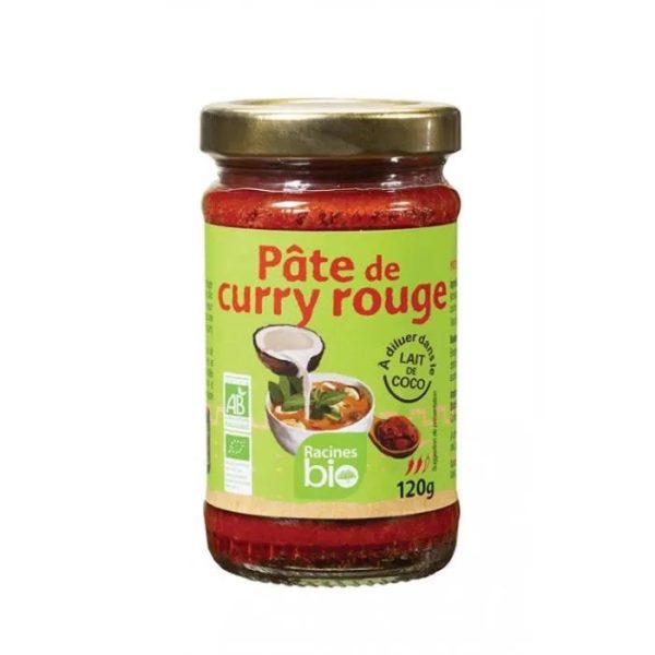 Racines Bio Pâte de Curry Rouge 120G