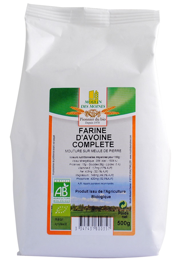 Son d'avoine 500g, Farines