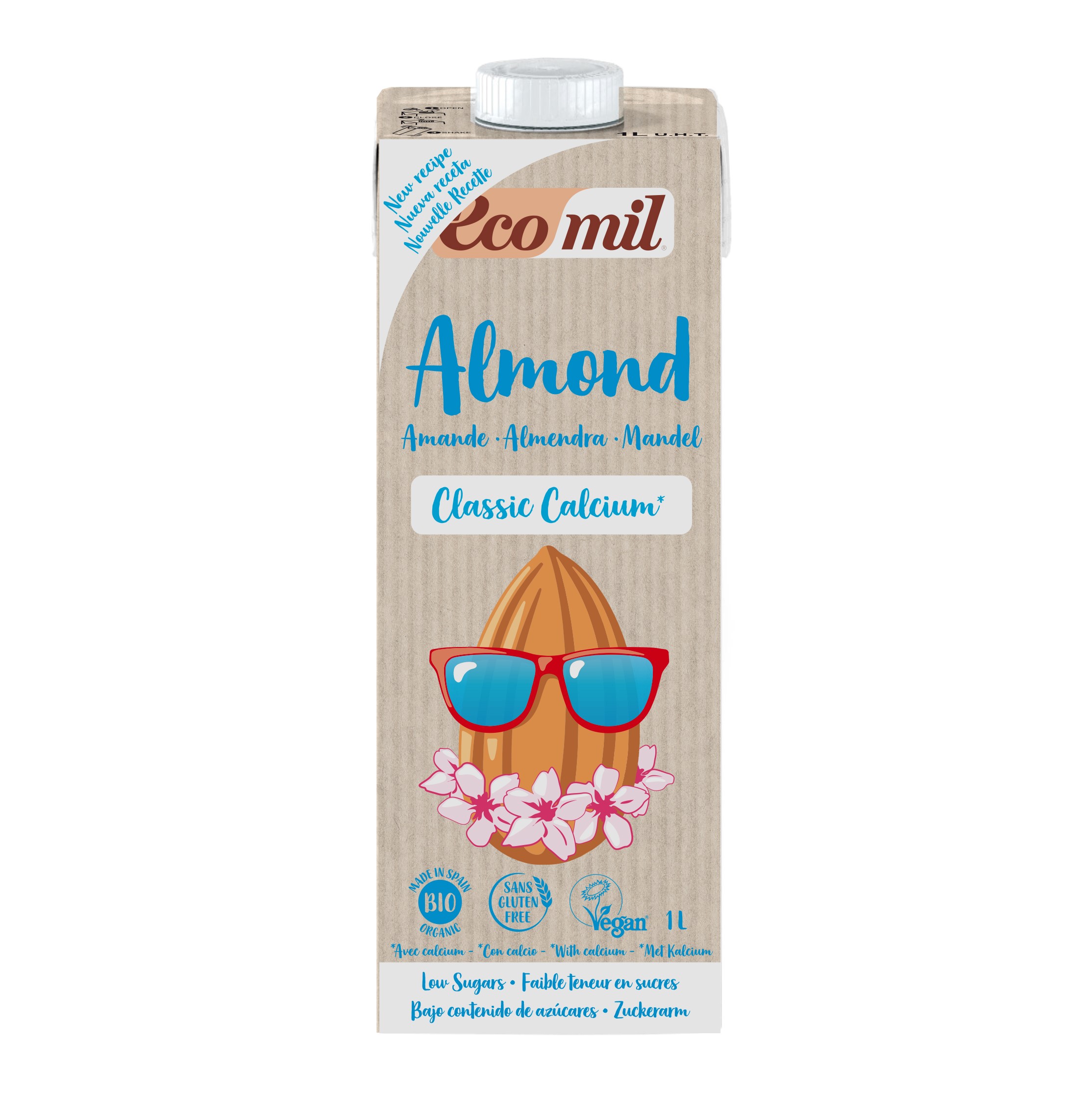 Lait Amande Barista Sans sucre Bio Sans Glutten EcoMill 1L