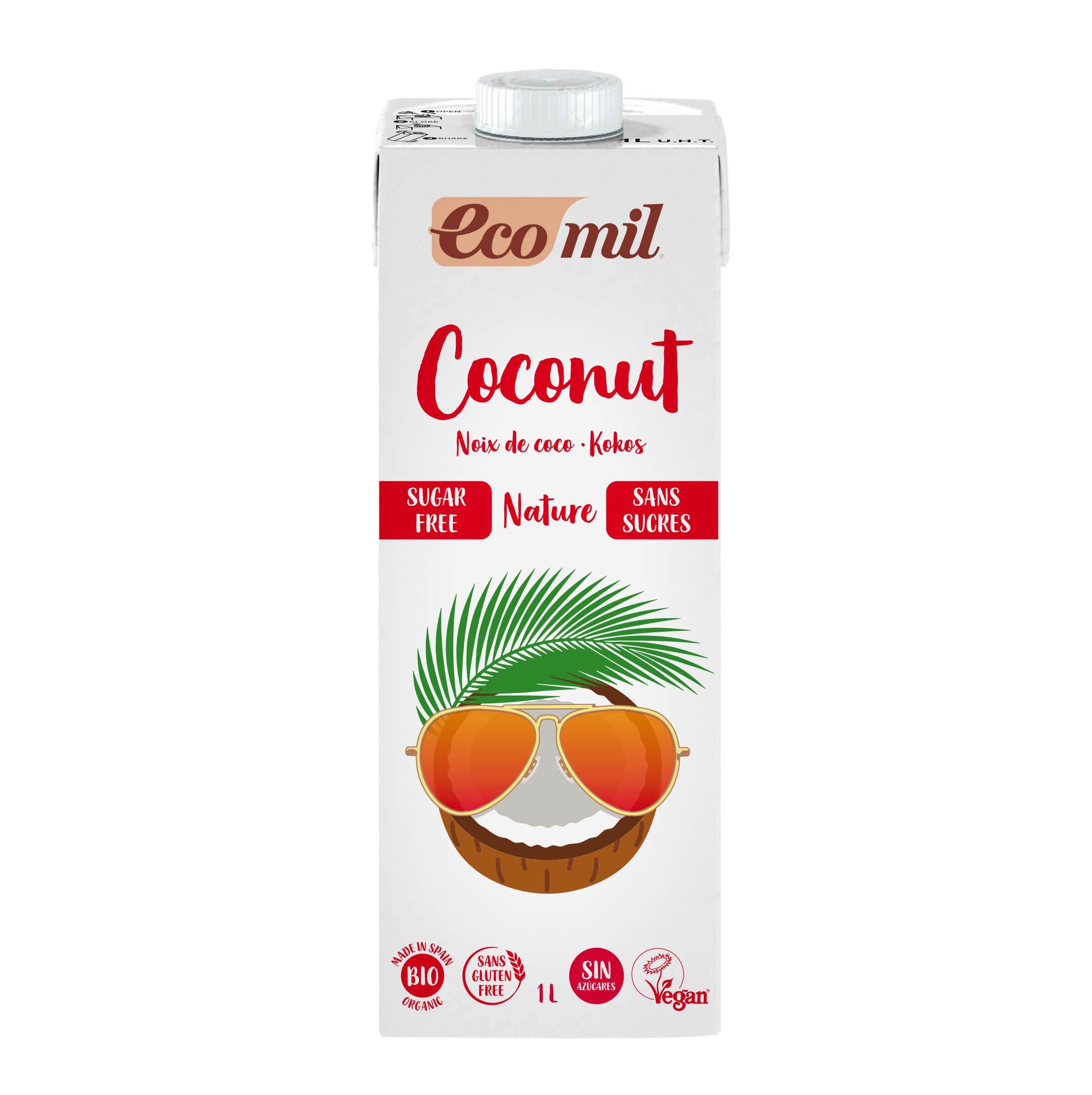 Ecomil Boisson Coco sans Sucres 1l – Green Village Maroc