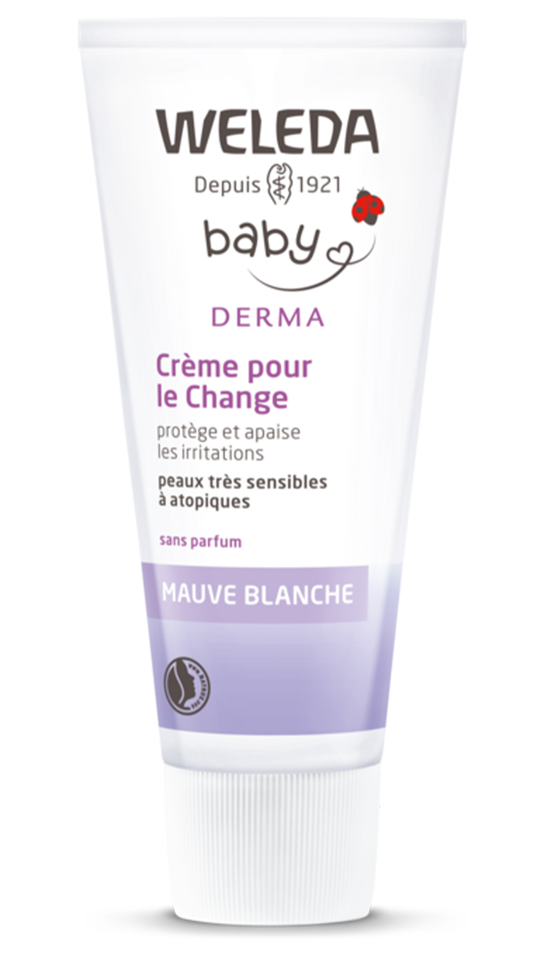 Weleda Crème Bébé pour le Change – Mauve Blanche 50Ml – Green Village Maroc