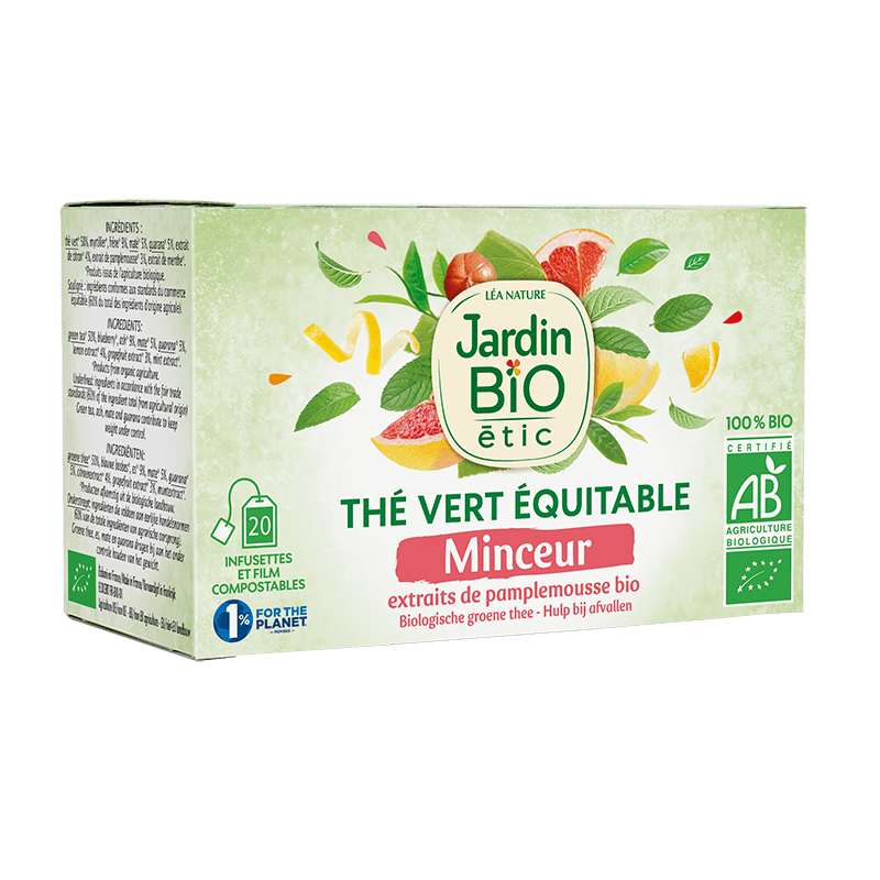 Jardin Bio Thé Vert Minceur 1.5x20G – Green Village Maroc