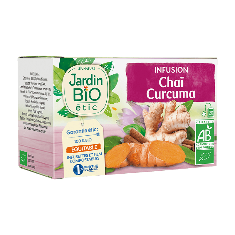 Jardin Bio Infusion Chai Curcuma 30G – Green Village Maroc