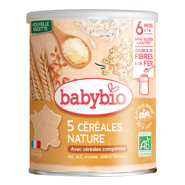 Babybio 5 Céréales Nature 220G