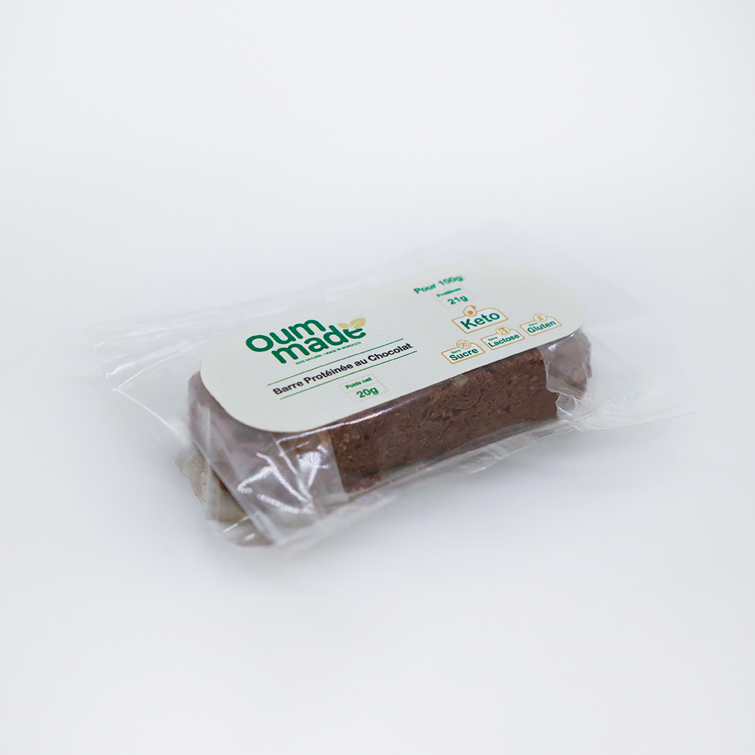 Oum Made Barre Protéinée au Chocolat 20G – Green Village Maroc