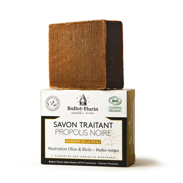 Ballot-Flurin Savon Traitant à la Propolis Noire 100G