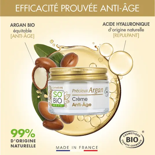 So Bio Crème Légère Anti-âge Jour Argan 50Ml – Image 2