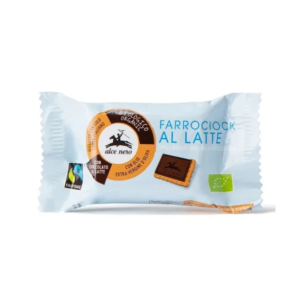 Alce Nero Biscuit à l'Épeautre Chocolat au Lait 28G