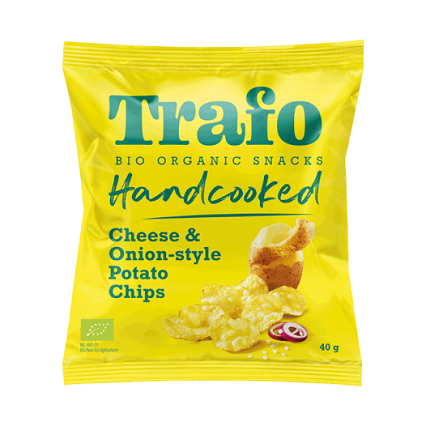Trafo Chips Cuites à la Main Fromage et Oignon 40G