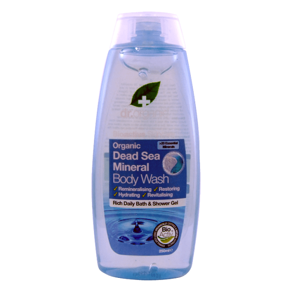 Dr Organic Gel Douche aux Minéraux de la Mer Morte 250Ml
