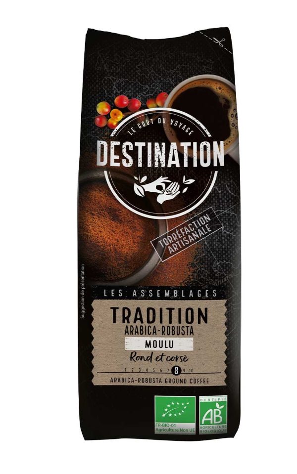 Destination Café Moulu Tradition Arabica Robusta 8 250G