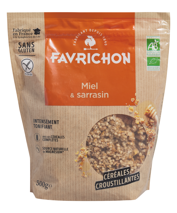 Favrichon Muesli Croustillant Miel & Sarrasin 500G