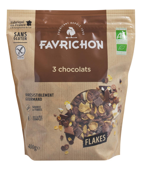 Favrichon Flakes 3 Chocolats 400G