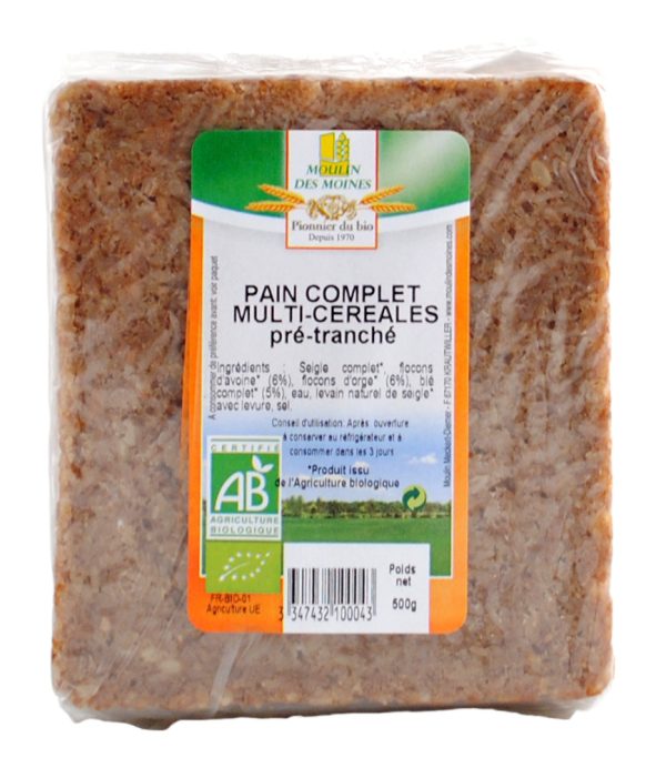 Moulin des Moines Pain Complet Multicéréales 500G