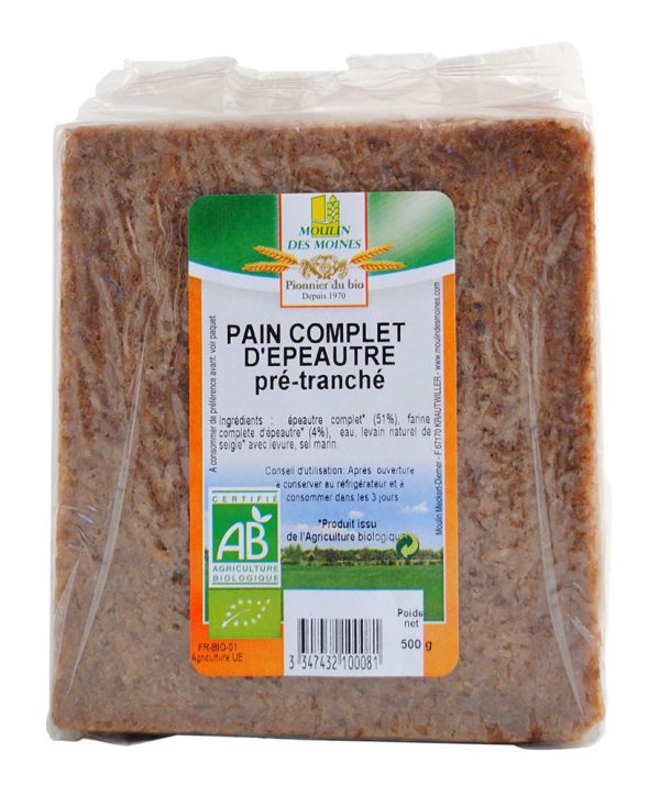 Moulin des Moines Pain Complet d'Épeautre 500G