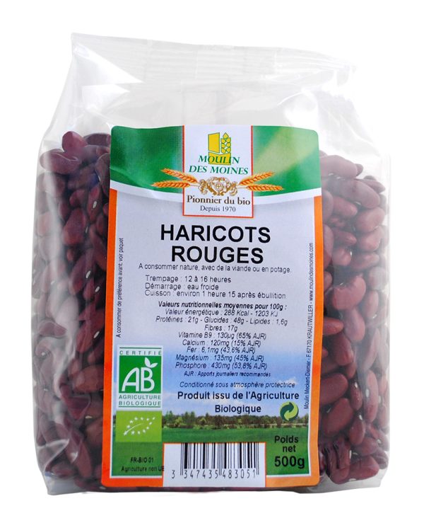 Moulin des Moines Haricots Rouges 500G