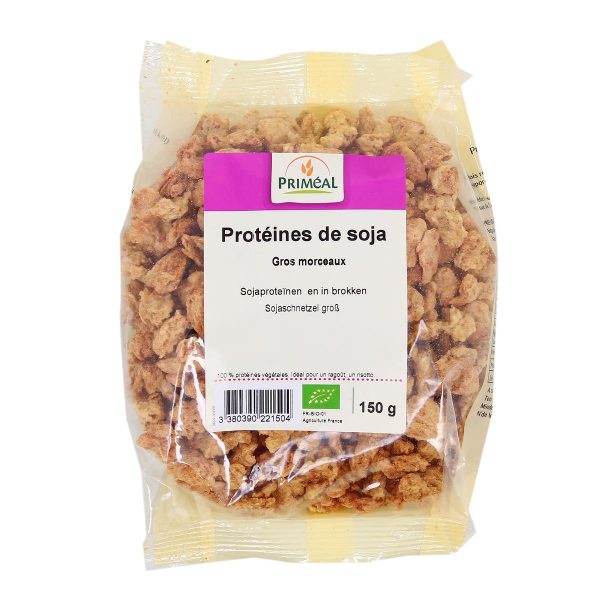 Primeal Protéines de Soja Gros Morceaux 150G