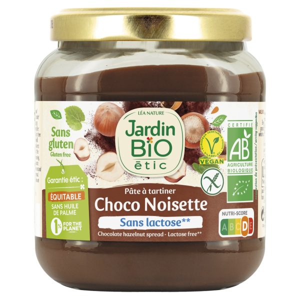 Jardin Bio Pâte à Tartiner Chocolat et Noisette sans Gluten 350G