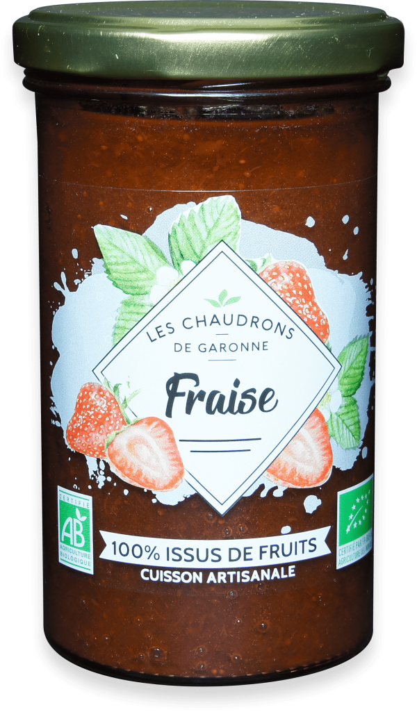 Les Chaudrons de Garonne Préparation 100% Fruits Fraise 275G