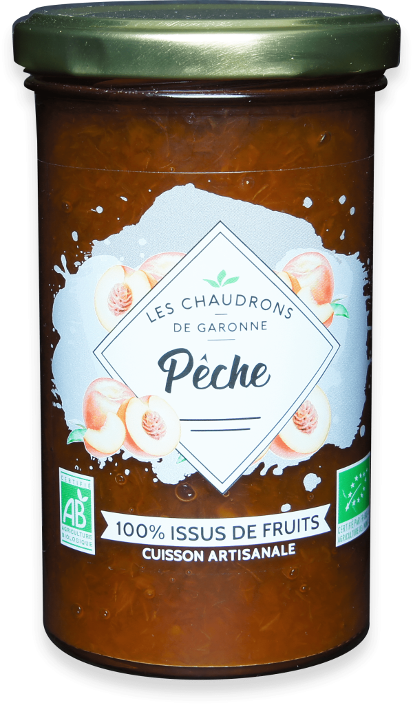 Les Chaudrons de Garonne Préparation 100% Fruits Pêche 275G