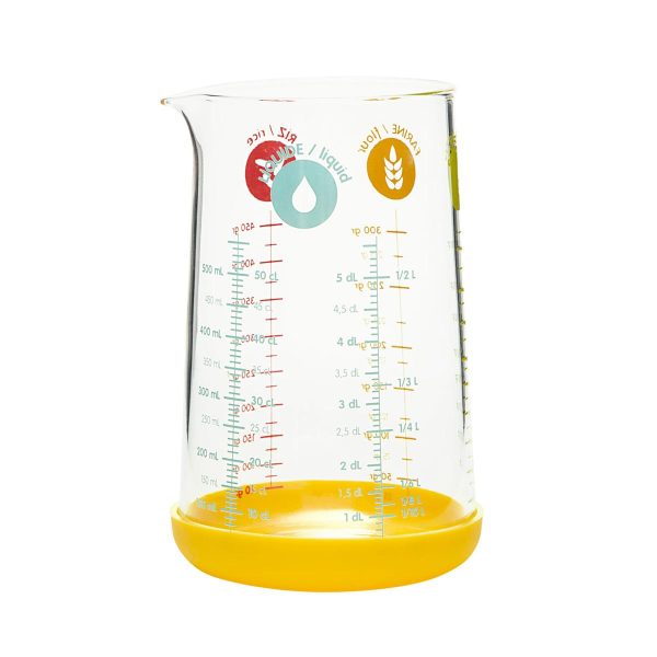 Pebbly Verre Doseur avec Silicone Jaune 20Cl
