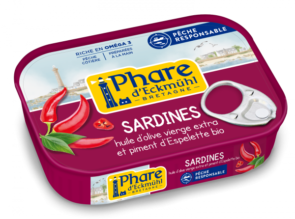 Phare d'Eckmuhl Sardine au Piment d'Espelette 135G