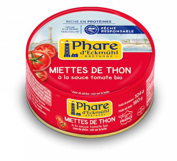 Phare d'Eckmuhl Miettes de Thon à la Sauce Tomate 160G