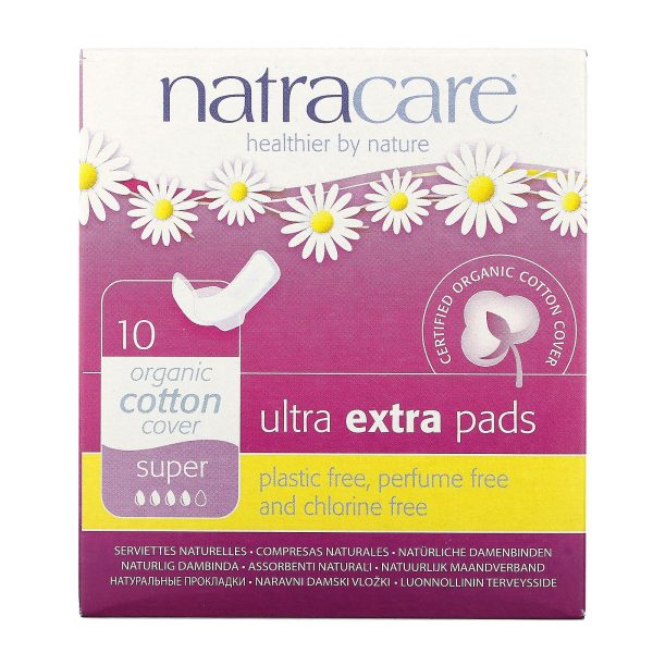 Natracare Serviettes Naturelles Ultra Super 10 Unités