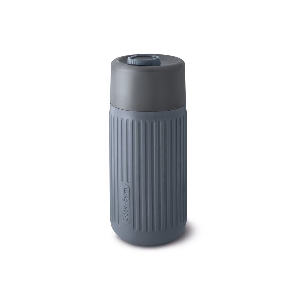 Black + Blum Tasse de Voyage en Verre-Gris/Ardoise