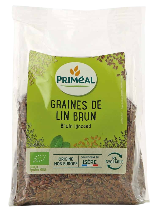 Primeal Graines de Lin Brun 250G