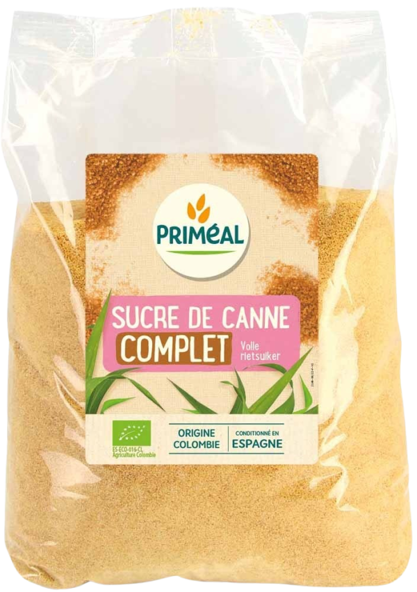 Primeal Sucre de Canne Complet Semoule 1Kg